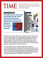 Time mag, Goji Berries